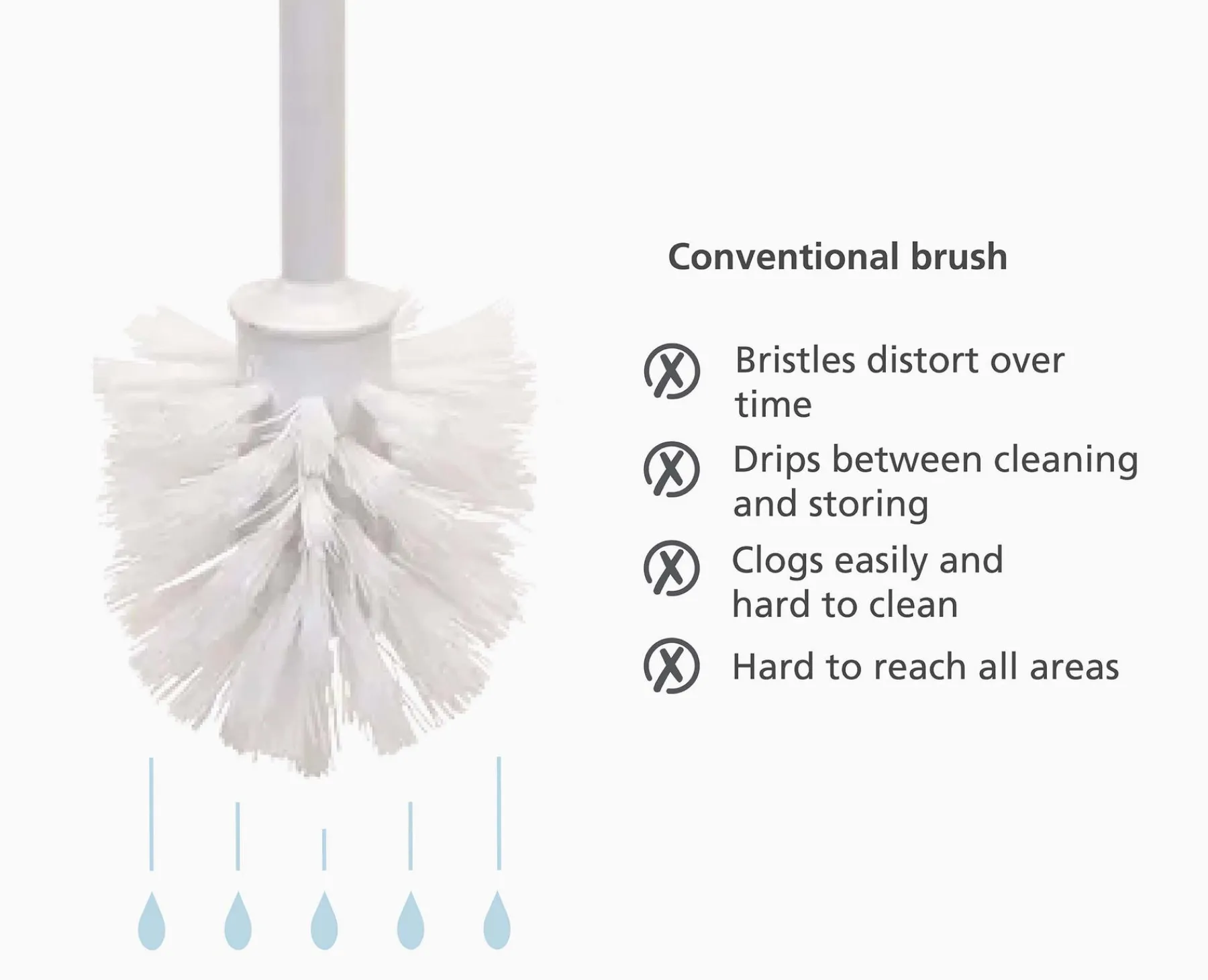 Toilet Paper Holders & Toilet Brushes-Joseph Joseph Flex™ 360 Matt Toilet Brush Black