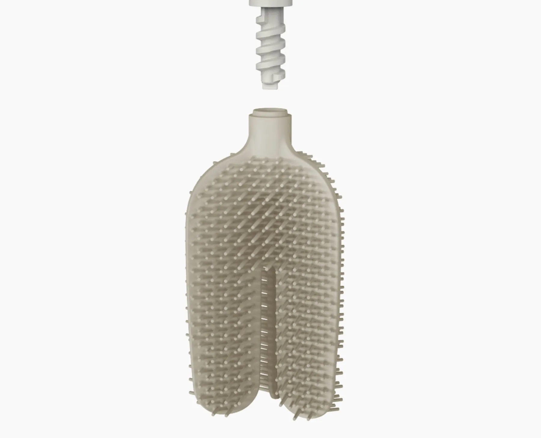 Toilet Paper Holders & Toilet Brushes-Joseph Joseph Flex™ 360 Matt Toilet Brush Ecru