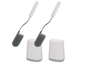Toilet Paper Holders & Toilet Brushes-Joseph Joseph Flex™ Lite Pack of 2 Toilet Brushes Light gray