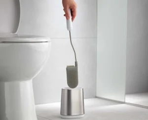 Toilet Paper Holders & Toilet Brushes-Joseph Joseph Flex™ Lite Toilet Brush Stainless-steel