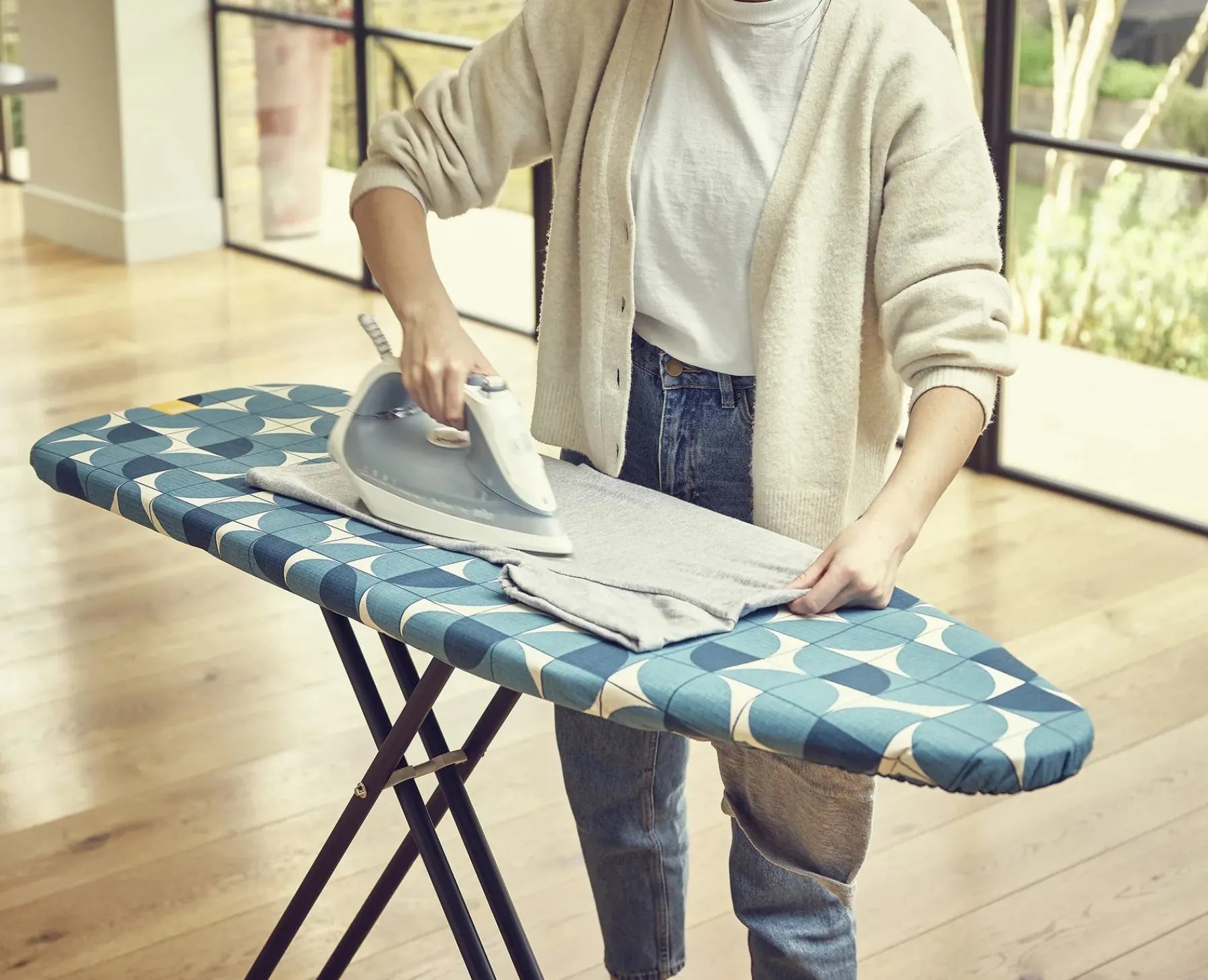 Ironing Boards & Covers-Joseph Joseph Flexa™ Easy-fit Ironing Board Cover Blue