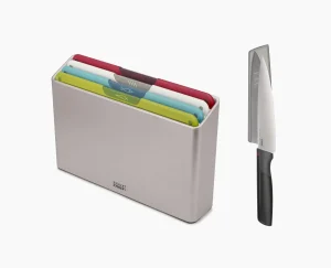Cutting Boards & Sets-Joseph Joseph Folio™ Icon 4-piece Multicolor Cutting Board Set with Knife Multicolour