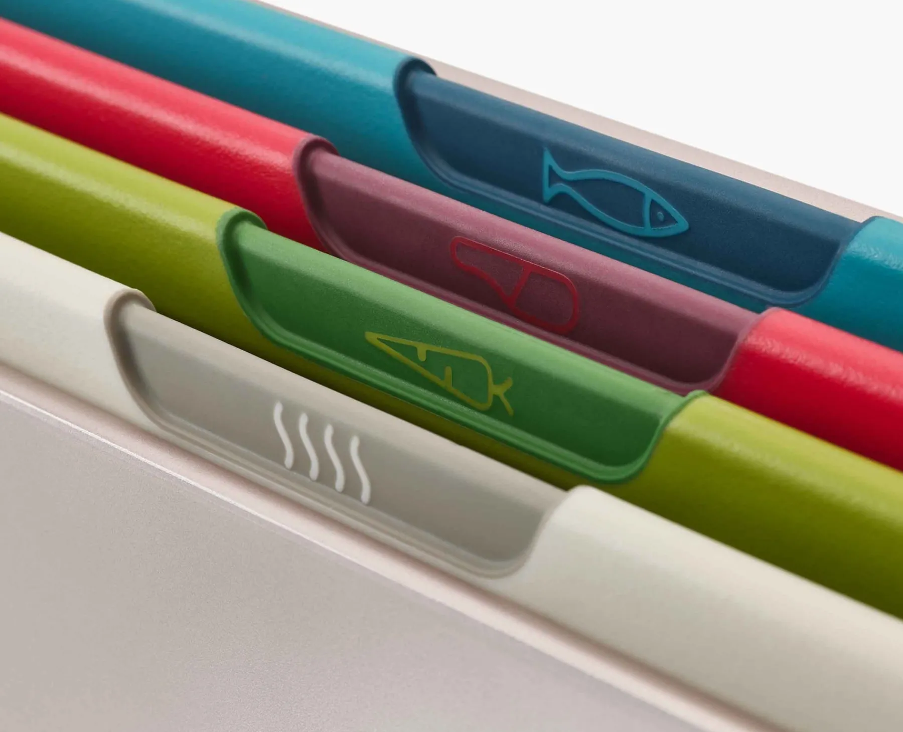 Cutting Boards & Sets-Joseph Joseph Folio™ Icon 4-piece Multicolor Cutting Board Set with Knife Multicolour