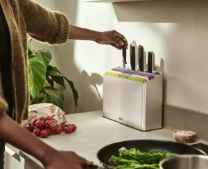 Cutting Boards & Sets-Joseph Joseph Folio™ Icon Plus 8-piece Knife & Cutting Board Set Multicolour