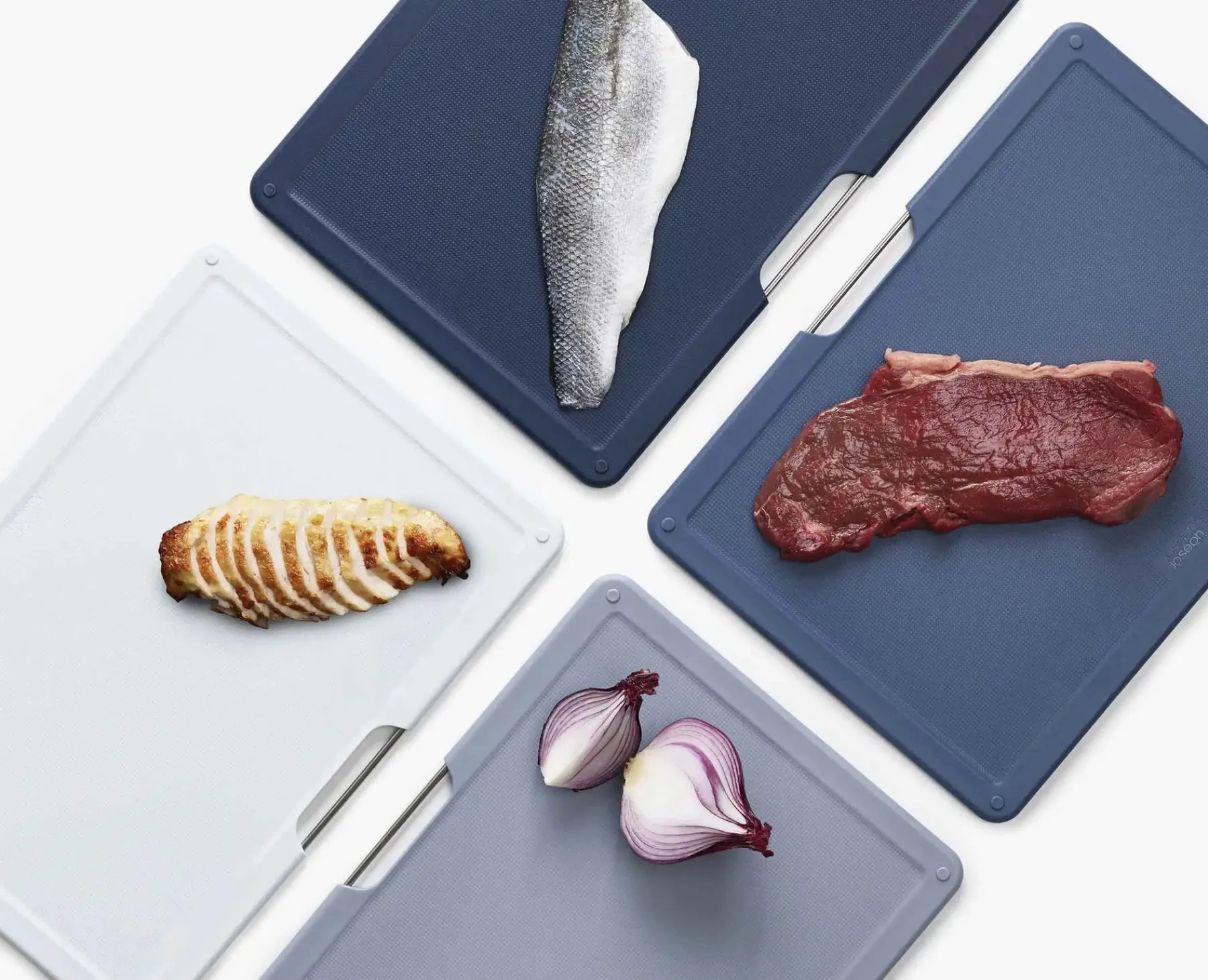 Cutting Boards & Sets-Joseph Joseph Folio™ 4-piece Cutting Board Set Large Gray