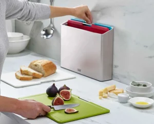 Cutting Boards & Sets-Joseph Joseph Folio™ 4-piece Cutting Board Set Large Silver
