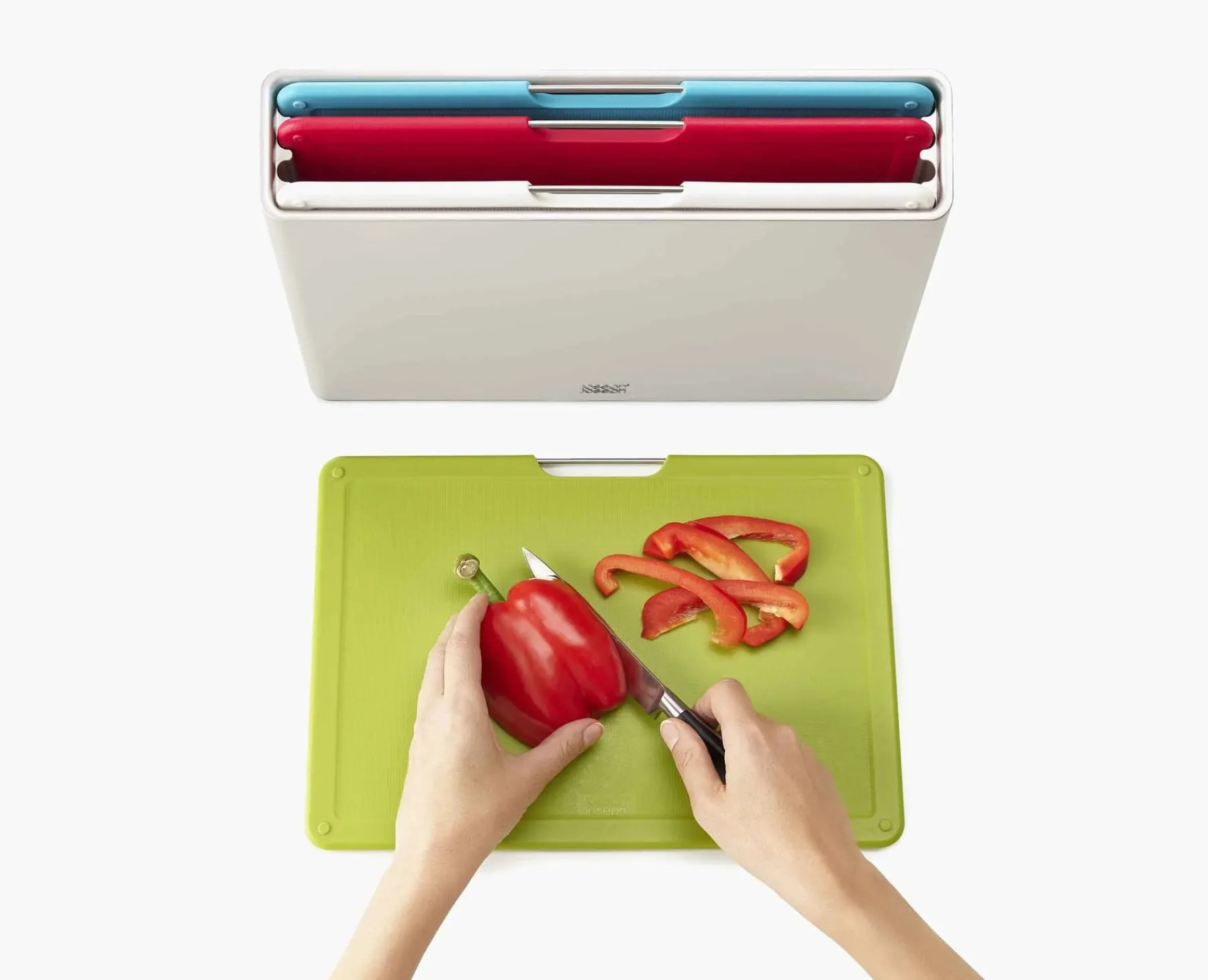 Cutting Boards & Sets-Joseph Joseph Folio™ 4-piece Cutting Board Set Large Silver
