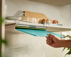 Cutting Boards & Sets-Joseph Joseph Folio™ Slim 3-piece Under-shelf Cutting Board Set Multicolour