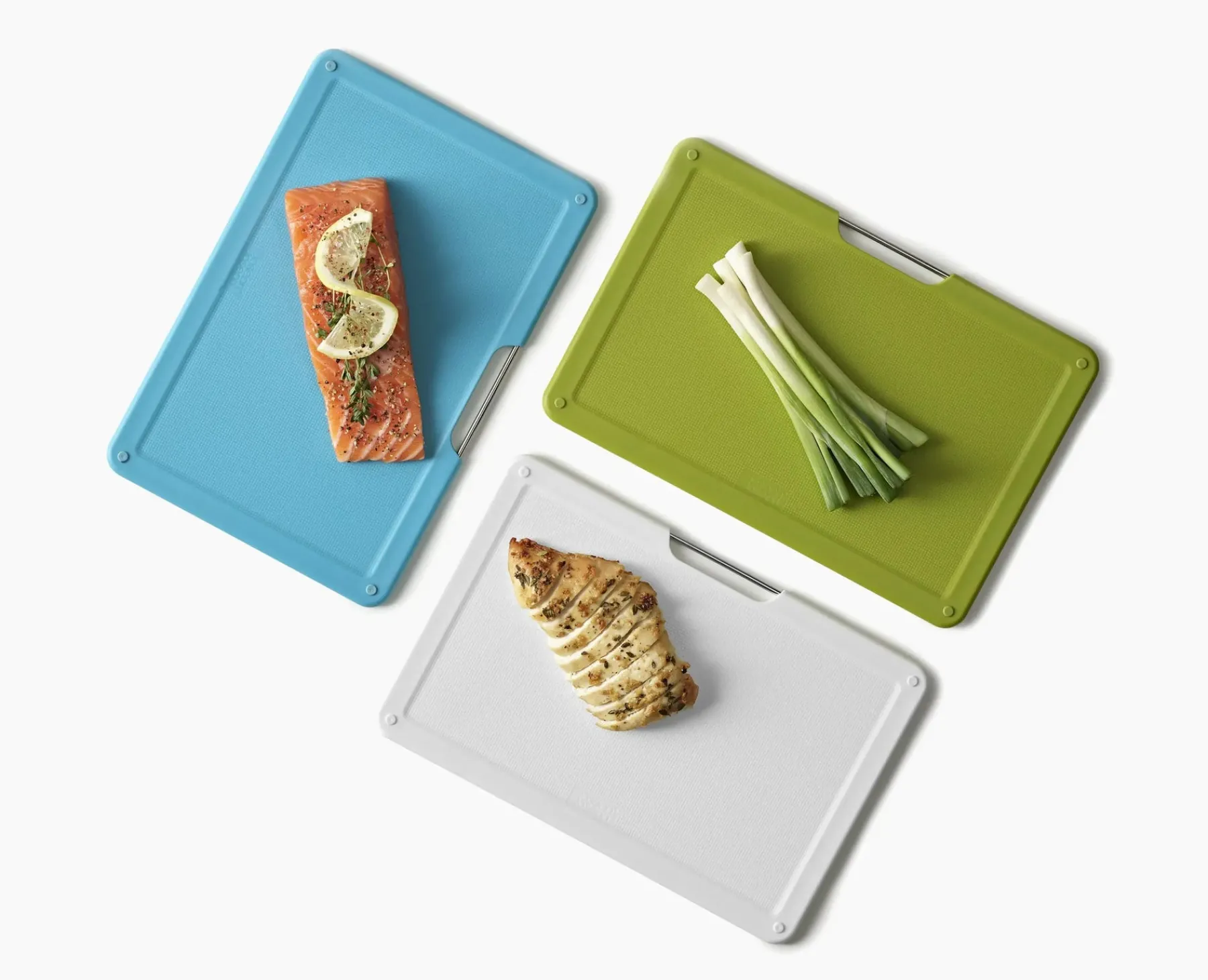 Cutting Boards & Sets-Joseph Joseph Folio™ Slim 3-piece Under-shelf Cutting Board Set Multicolour