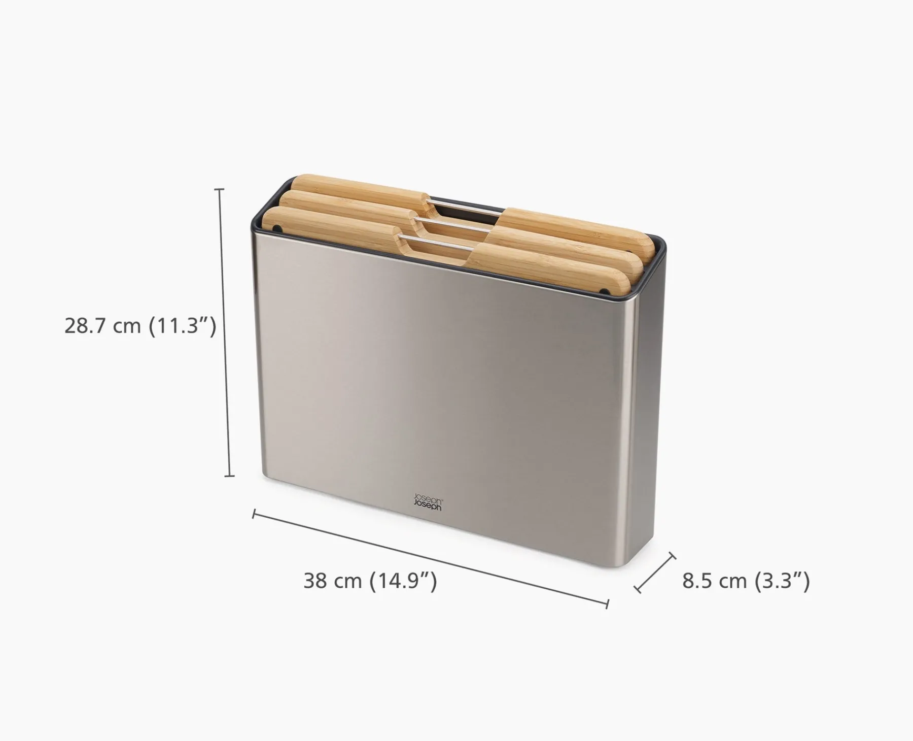 Cutting Boards & Sets-Joseph Joseph Folio™ Steel 3-piece Cutting Board Set Bamboo