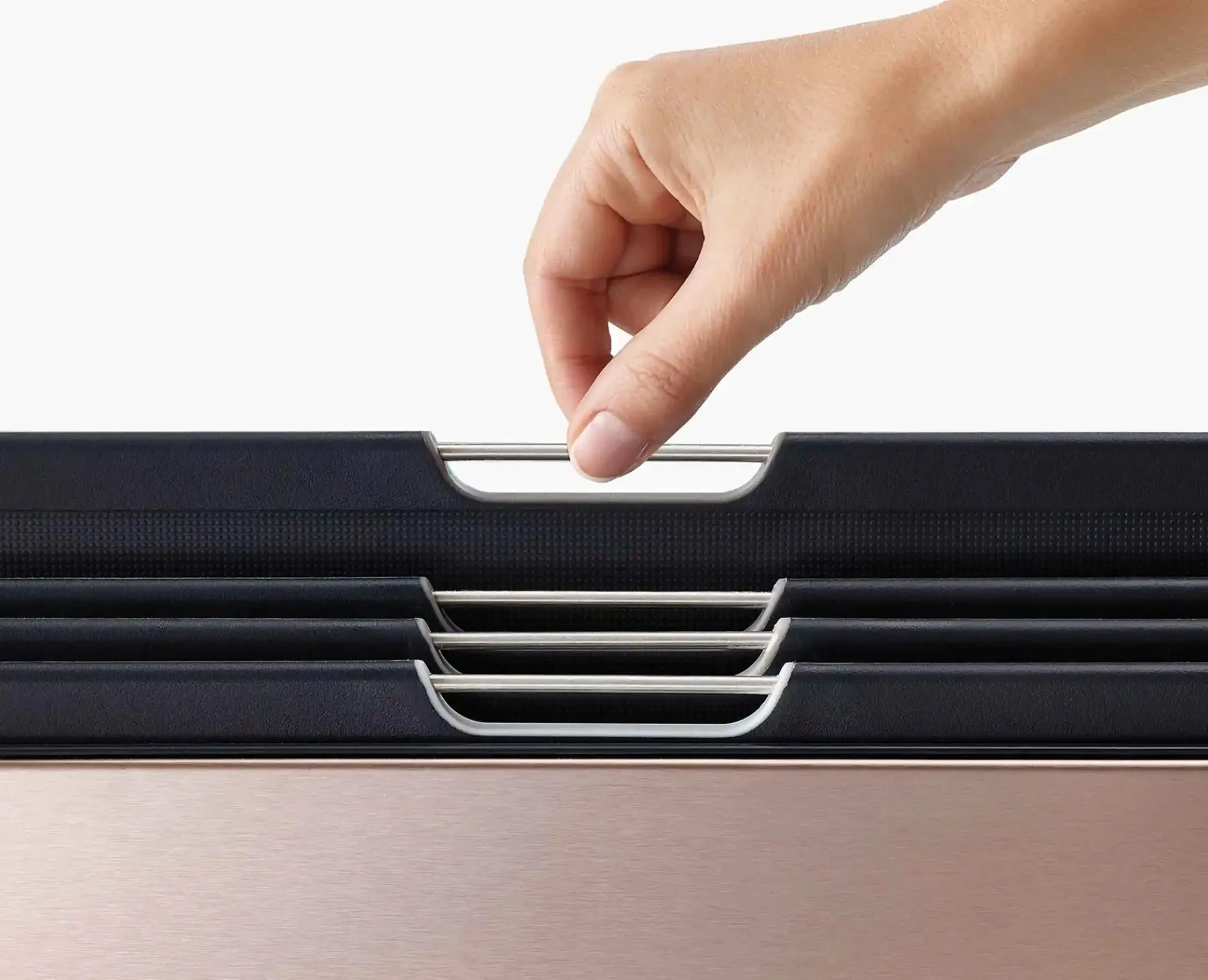 Cutting Boards & Sets-Joseph Joseph Folio™ Steel 4-piece Cutting Board Set Rose Gold