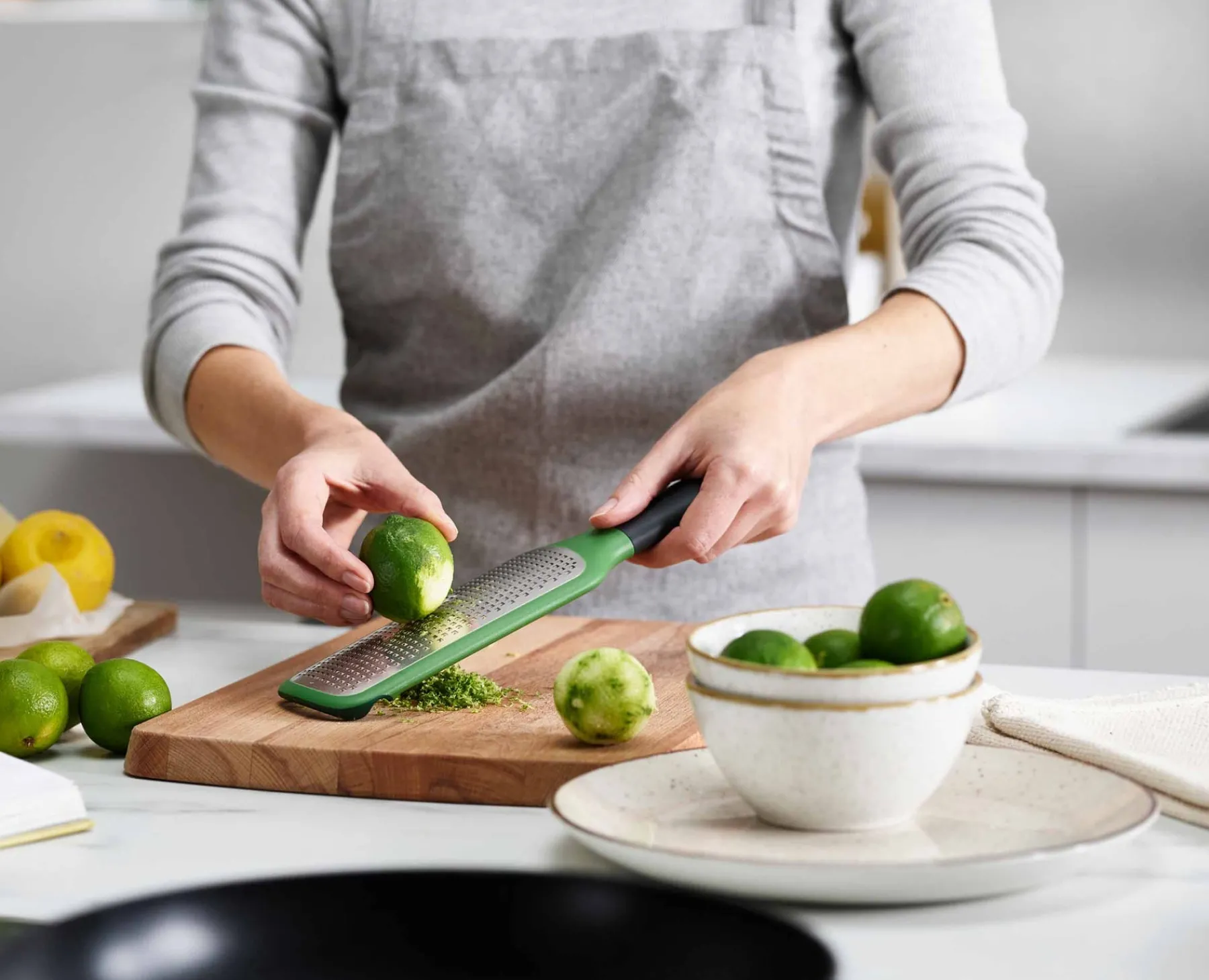 Graters & Zesters-Joseph Joseph GripGrater™ Fine Paddle Grater Green