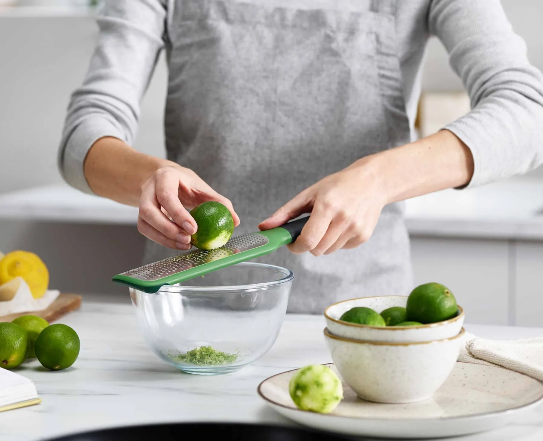 Graters & Zesters-Joseph Joseph GripGrater™ Fine Paddle Grater Green