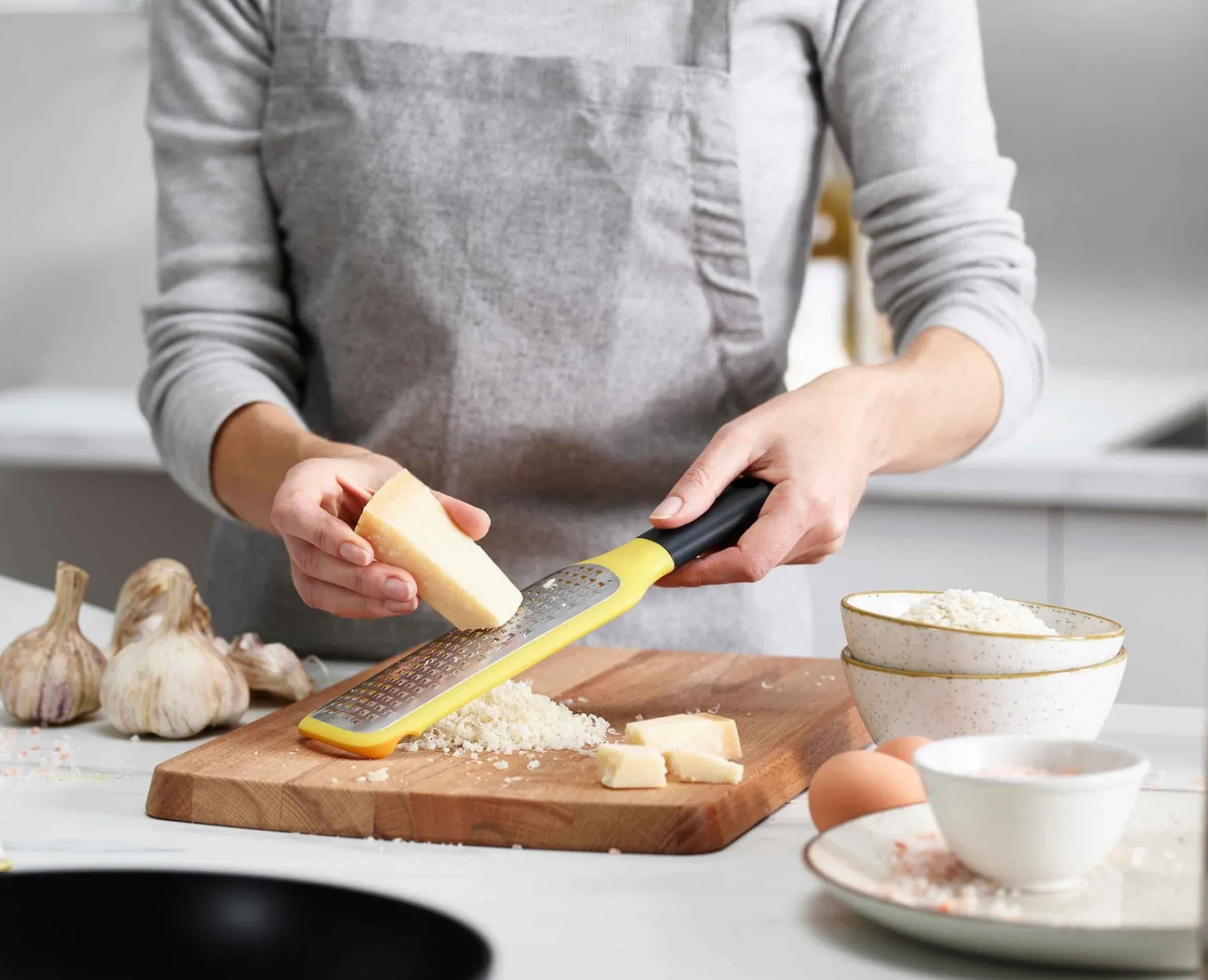 Graters & Zesters-Joseph Joseph GripGrater™ Coarse Paddle Grater Yellow