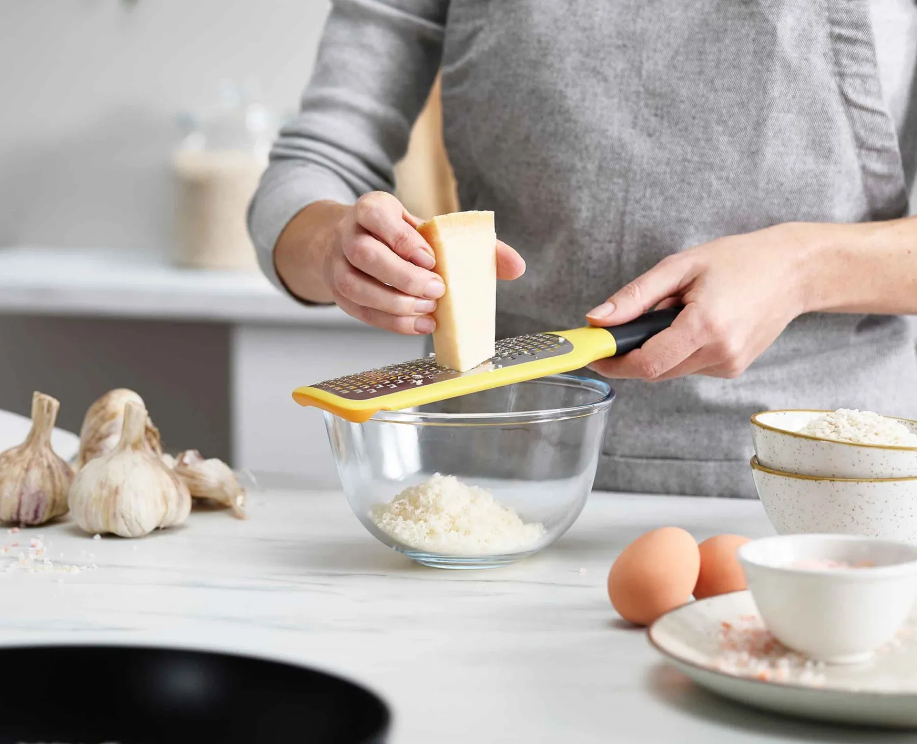 Graters & Zesters-Joseph Joseph GripGrater™ Coarse Paddle Grater Yellow