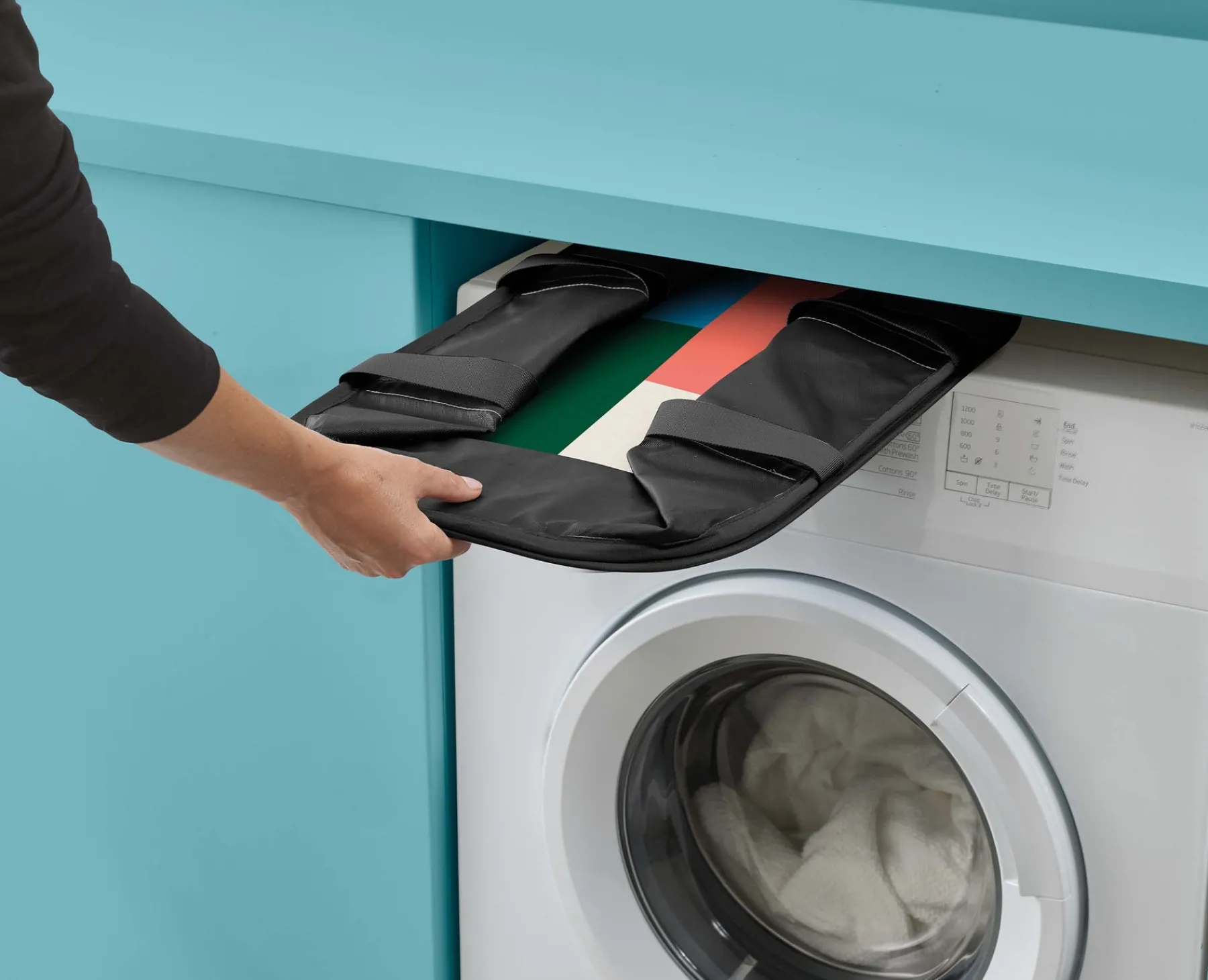 Laundry Baskets-Joseph Joseph Hold-All™ Collapsible 35L Laundry Basket x Jonathan Lawes Multicolour