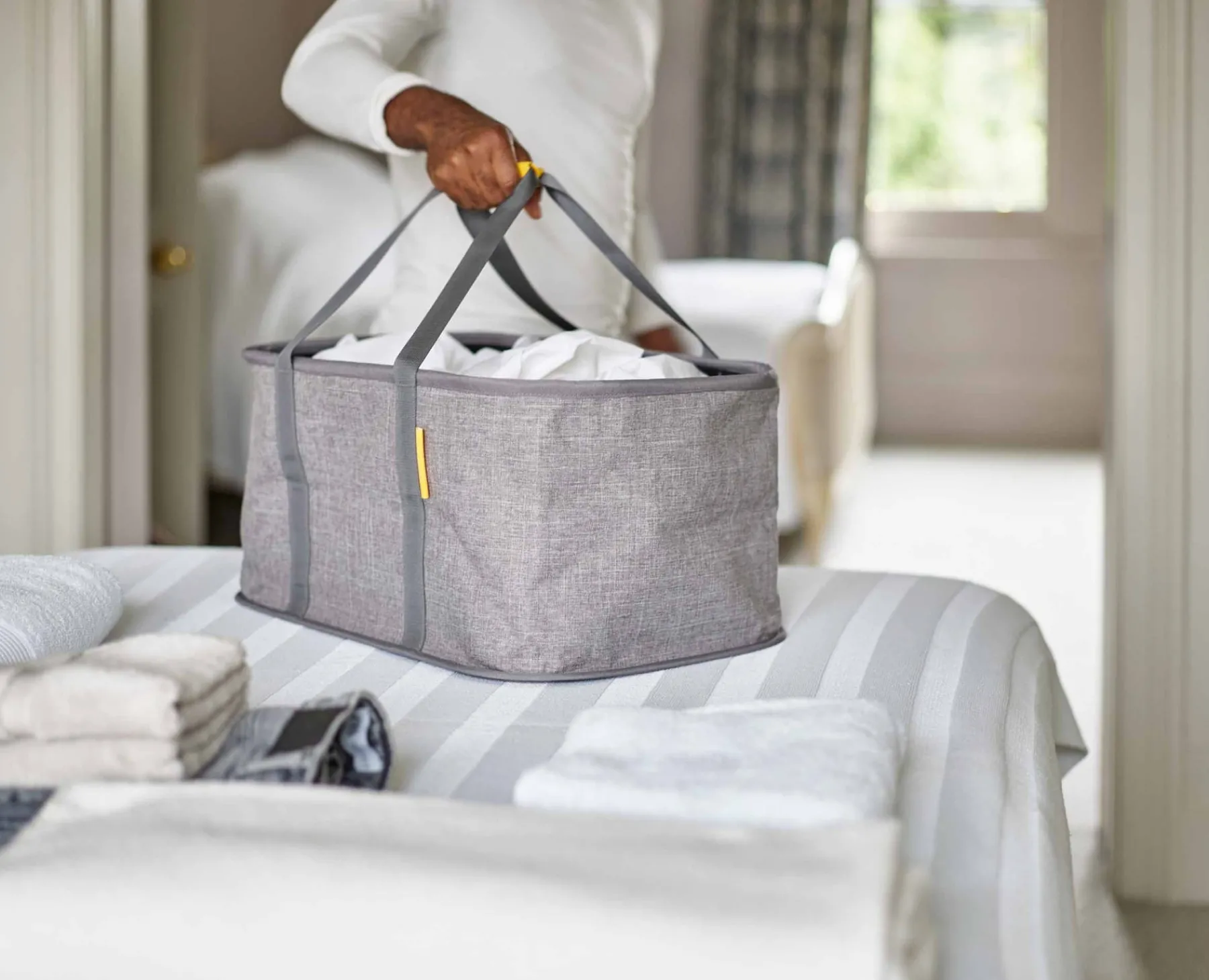 Laundry Baskets-Joseph Joseph Hold-All™ Collapsible 35L Laundry Basket Gray