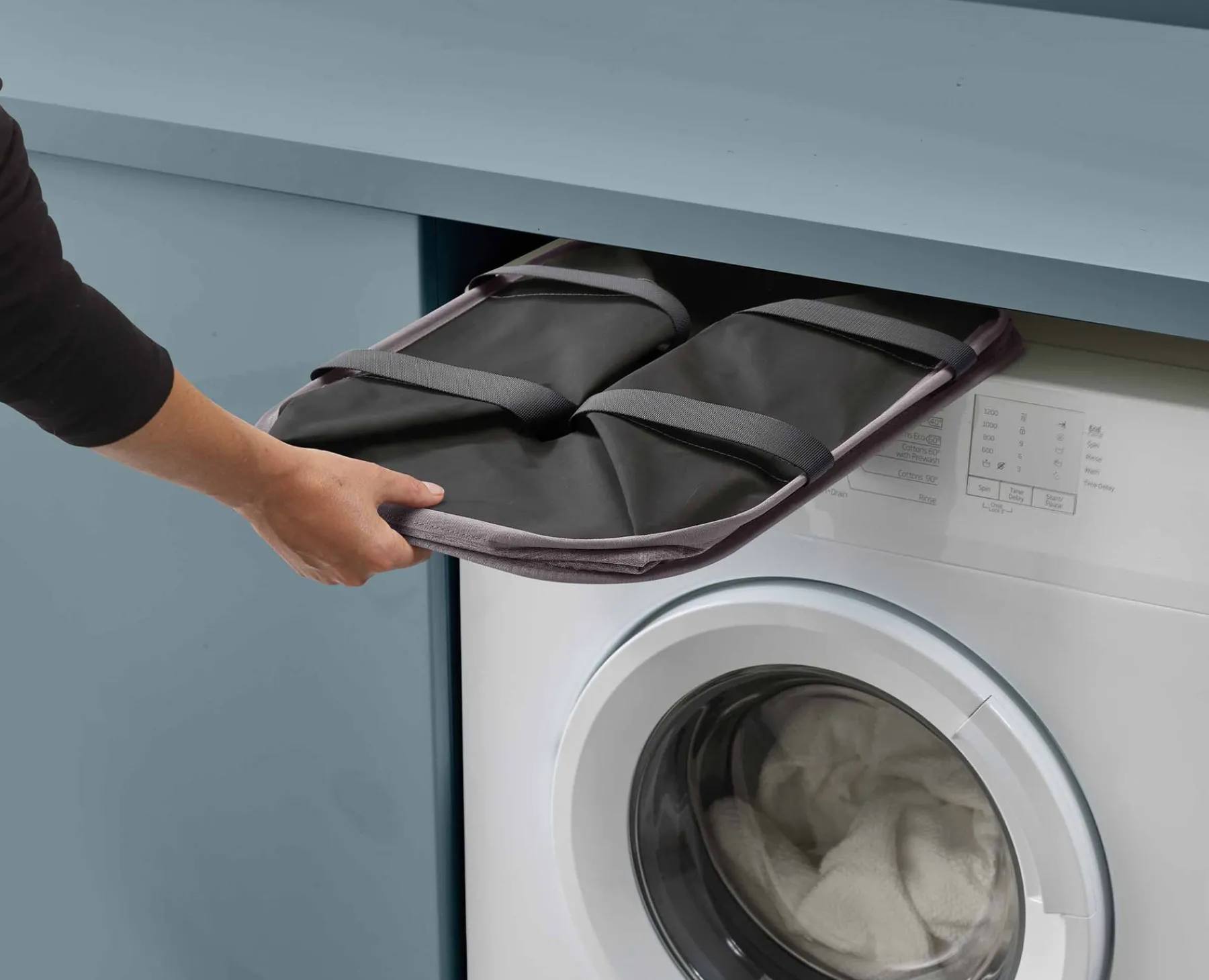 Laundry Baskets-Joseph Joseph Hold-All™ Max Collapsible 55L Laundry Basket Gray