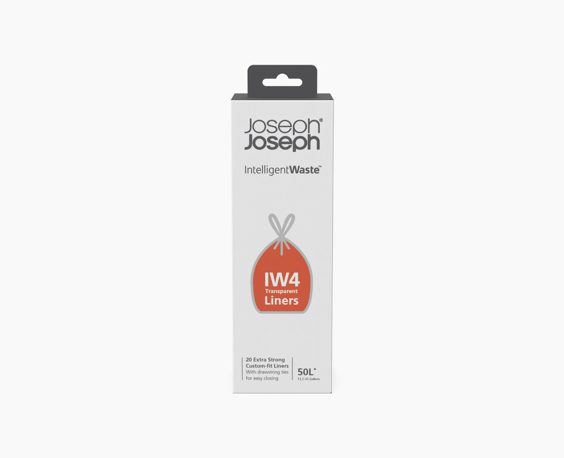 Trash Bags & Filters-Joseph Joseph IW4 50L Trash Bags Clear