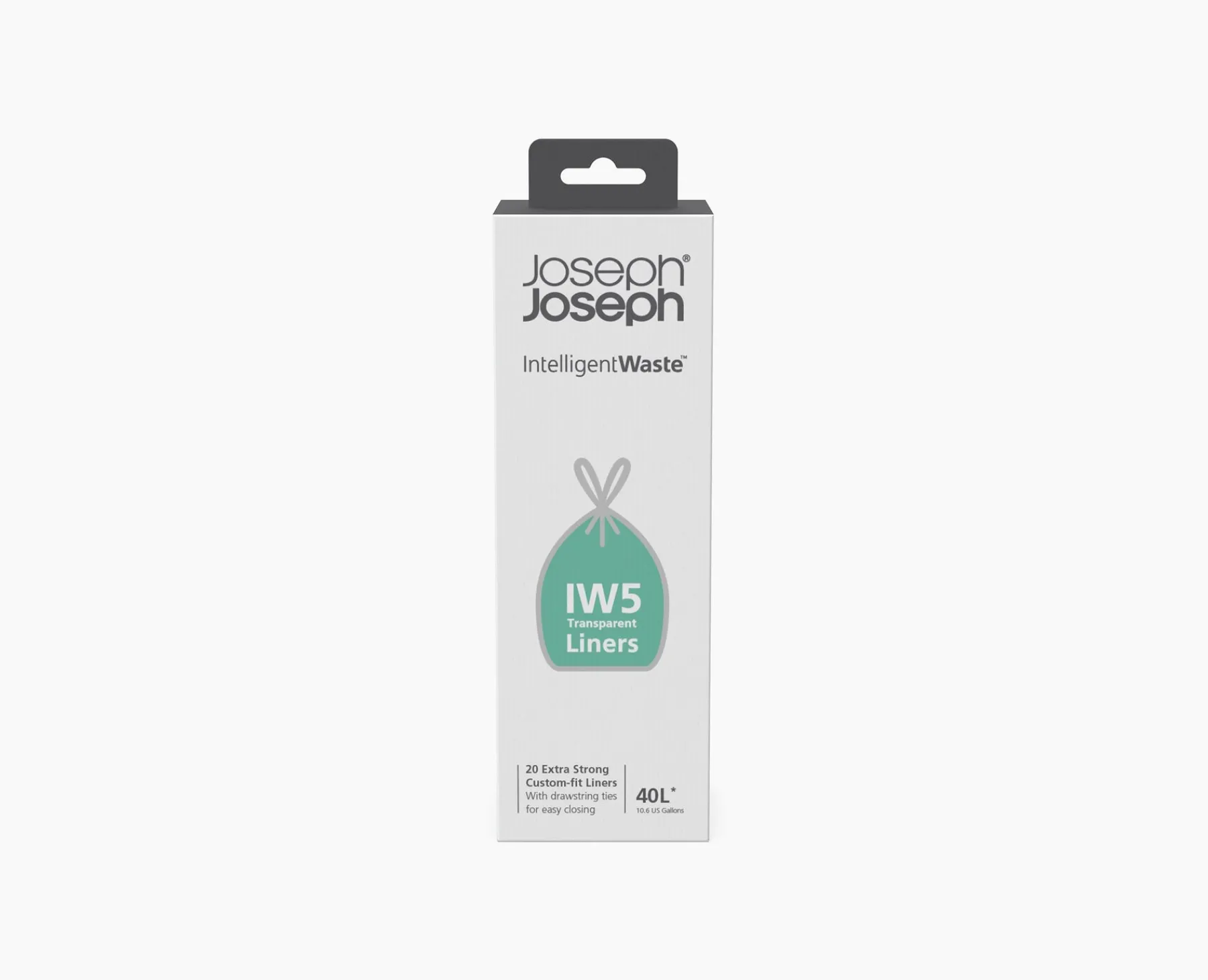 Trash Bags & Filters-Joseph Joseph IW5 40L Trash Bags Clear