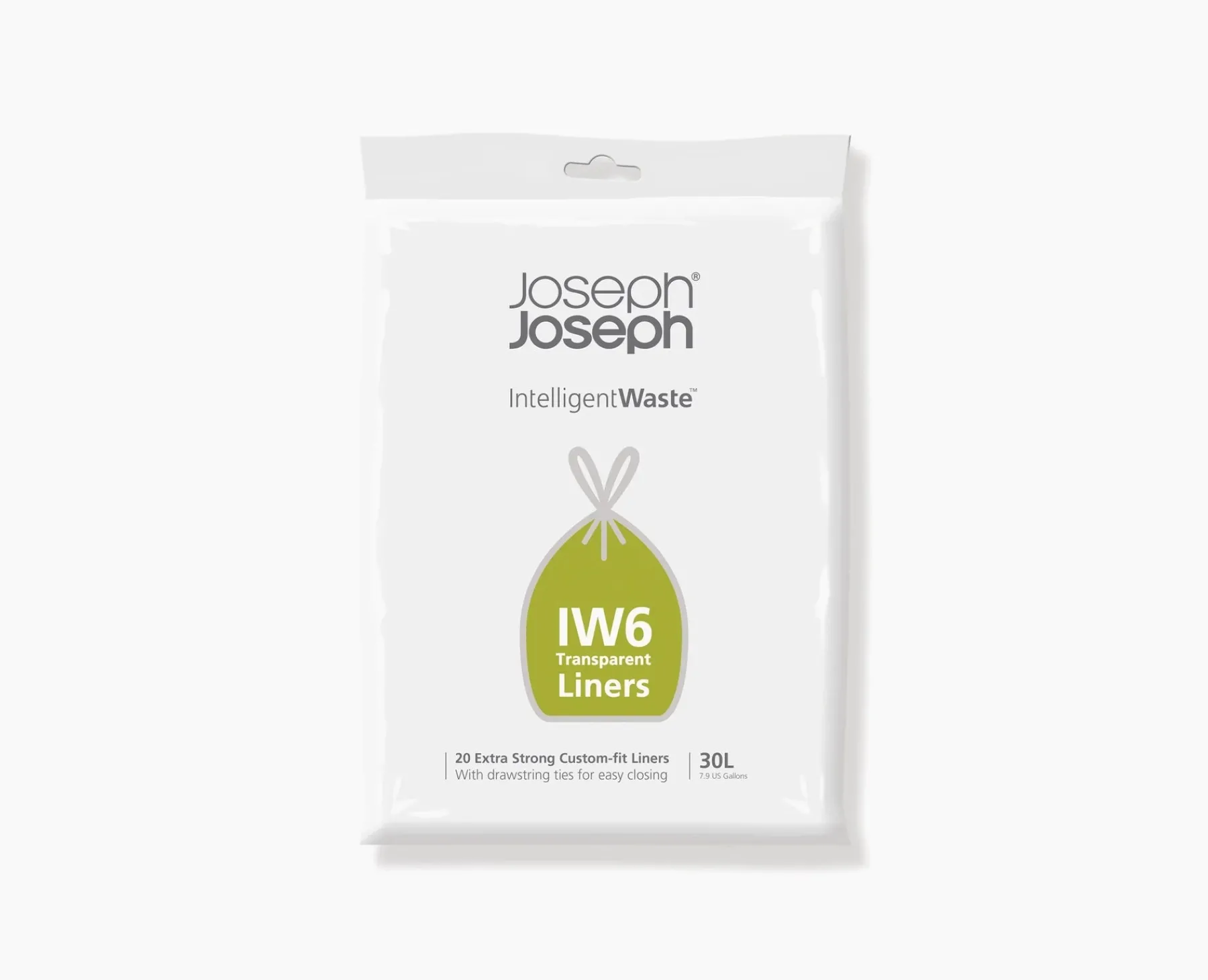 Trash Bags & Filters-Joseph Joseph IW6 30L Trash Bags Clear
