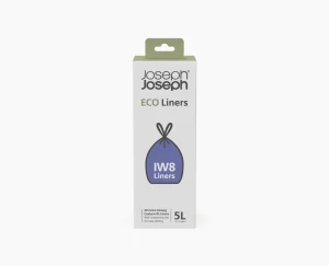 Trash Bags & Filters-Joseph Joseph IW8 5L Custom-fit Recycled Trash Bags Gray
