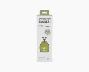 Trash Bags & Filters-Joseph Joseph IW6 30L Recycled Trash Bags Gray