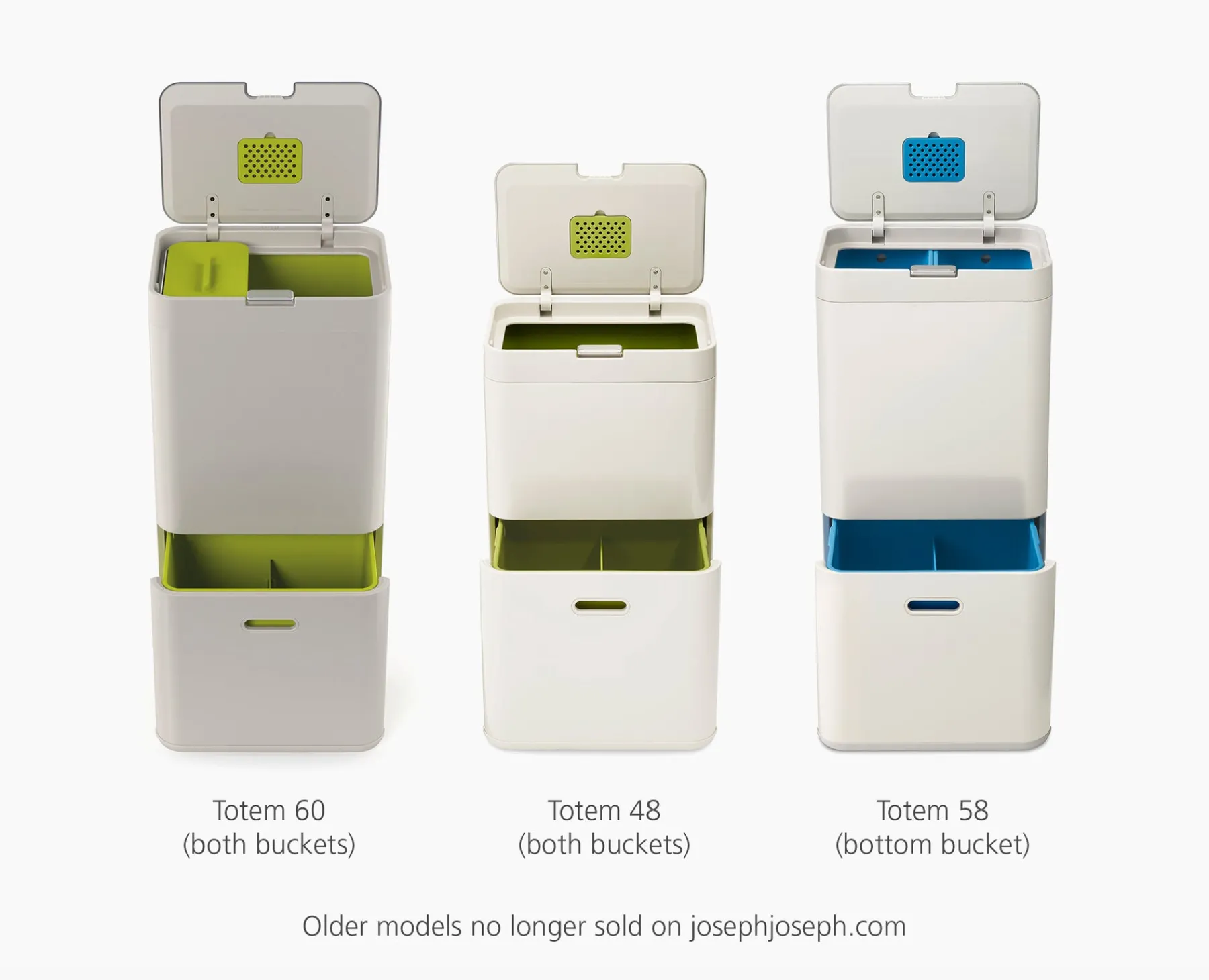 Trash Bags & Filters-Joseph Joseph IW1 24-36L Recycled Trash Bags Gray