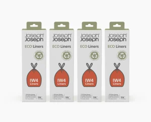 Trash Bags & Filters-Joseph Joseph IW4 50L Recycled Trash Bags - 4 pack Gray