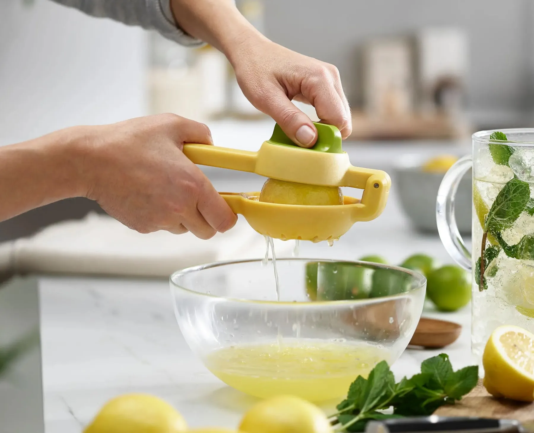 Barware-Joseph Joseph JuiceMax Dual-action Citrus Press Yellow