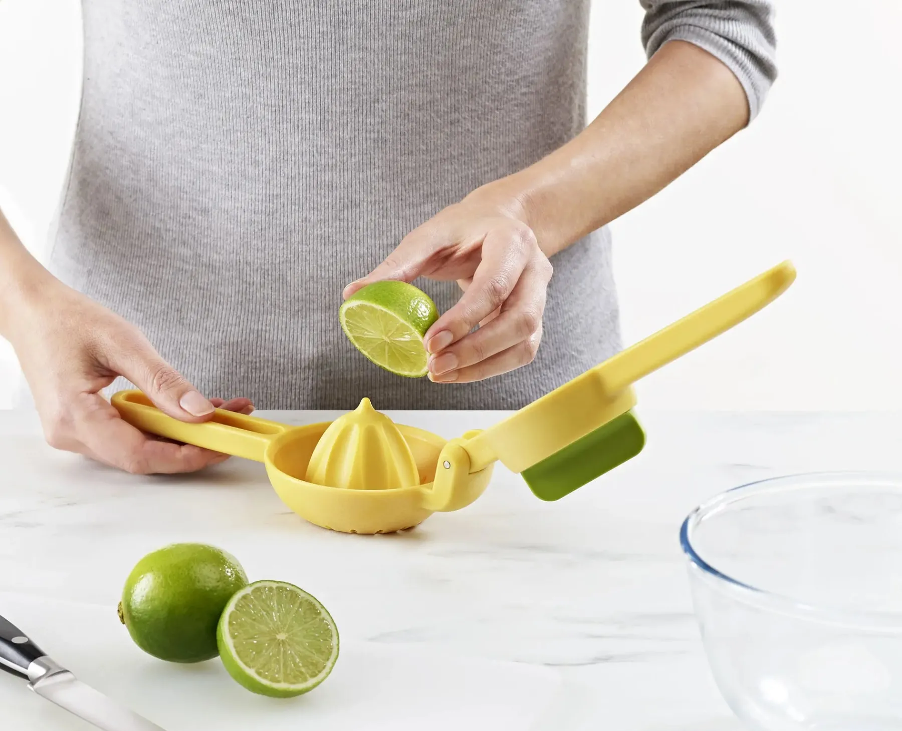Barware-Joseph Joseph JuiceMax Dual-action Citrus Press Yellow