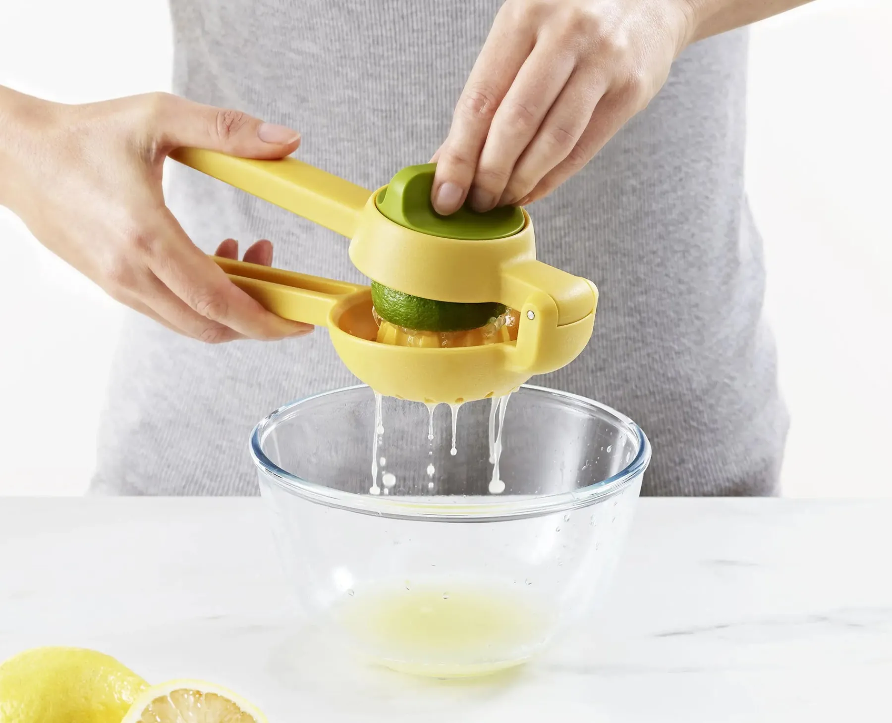 Barware-Joseph Joseph JuiceMax Dual-action Citrus Press Yellow