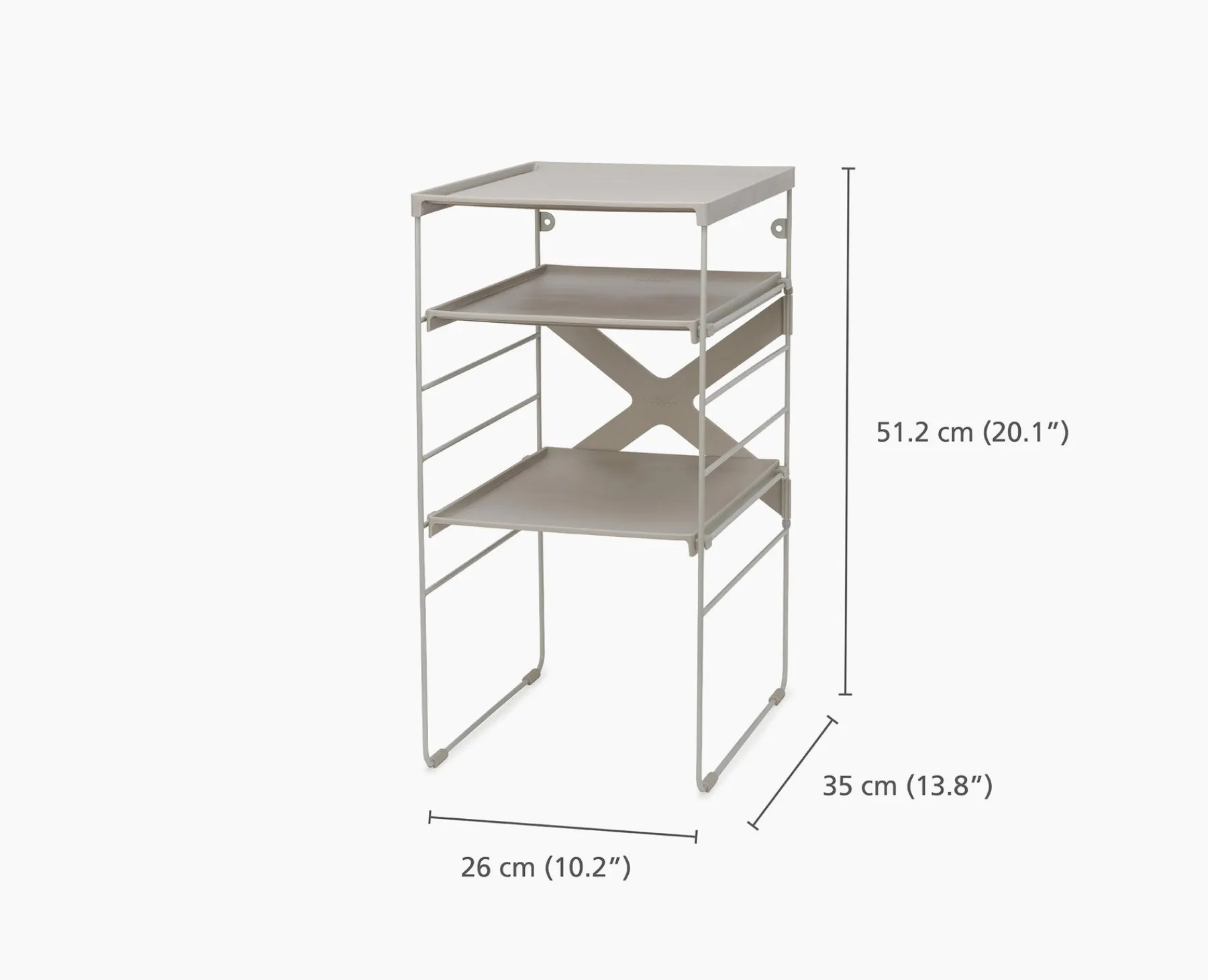 Shoe Racks-Joseph Joseph Level™ Adjustable Shoe Rack Ecru