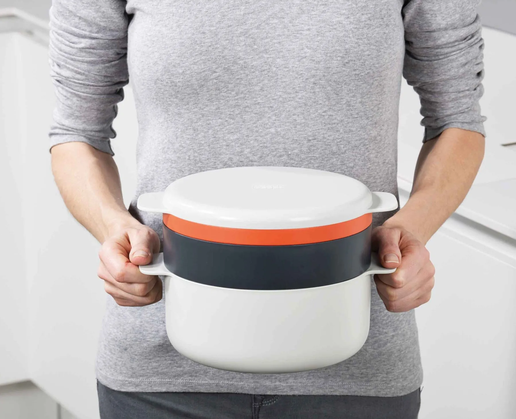 Kitchen Utensils & Gadgets-Joseph Joseph M-Cuisine™ 4-piece Microwave Cooking Set Orange