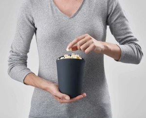 Kitchen Utensils & Gadgets-Joseph Joseph M-Cuisine™ 2-piece Popcorn Maker Set Orange