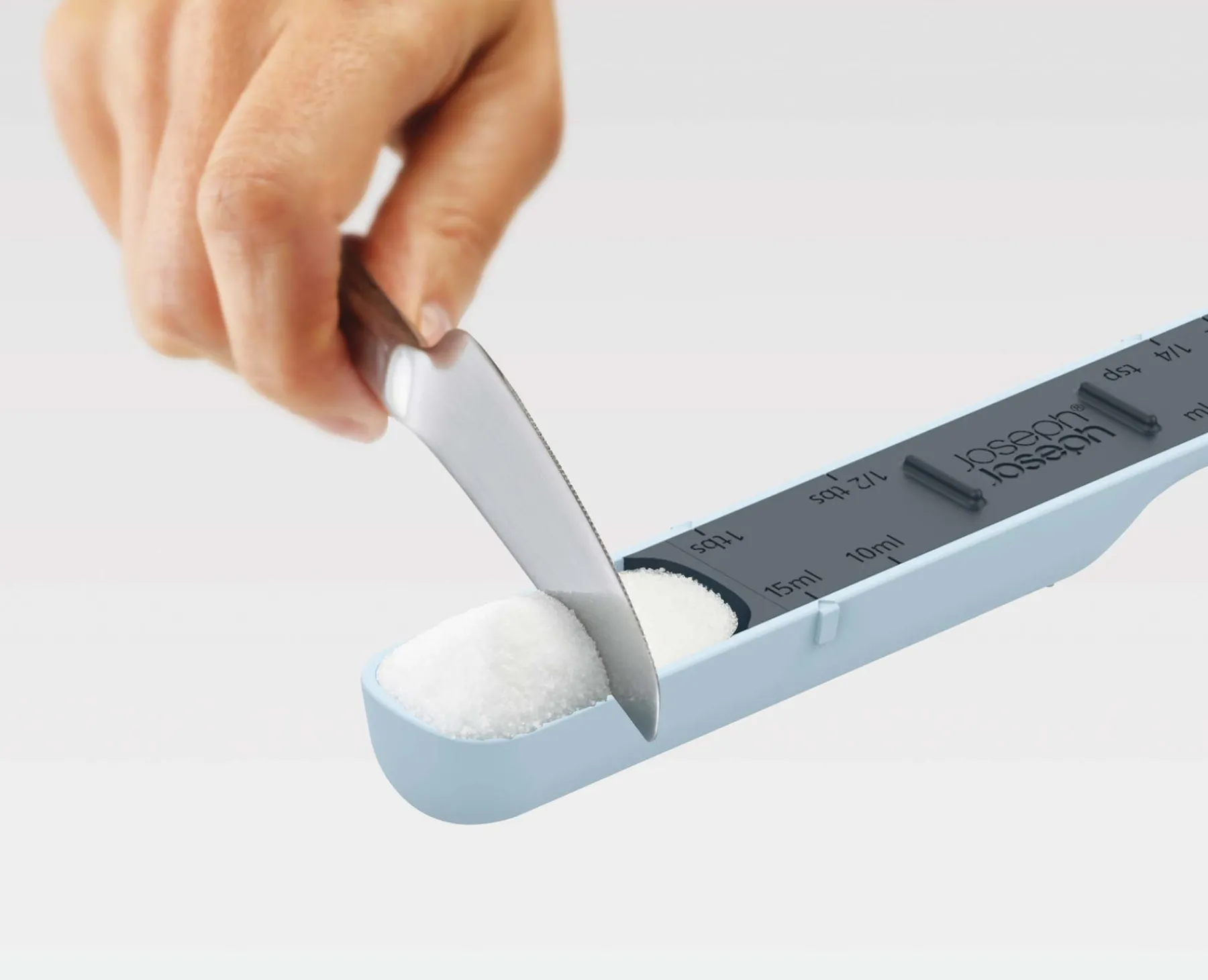 Baking Equipment-Joseph Joseph Measure-Up™ Adjustable Measuring Spoon Blue