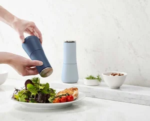 Salt & Pepper Shakers-Joseph Joseph Milltop™ Salt & Pepper Mills - Editions Blue