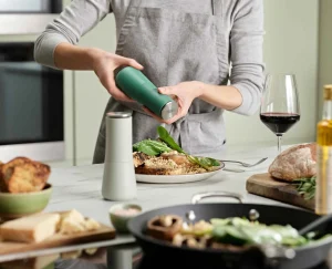 Salt & Pepper Shakers-Joseph Joseph Milltop™ Salt & Pepper Mills - Editions Green
