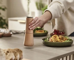 Salt & Pepper Shakers-Joseph Joseph Milltop™ Wood Salt Mill Beech