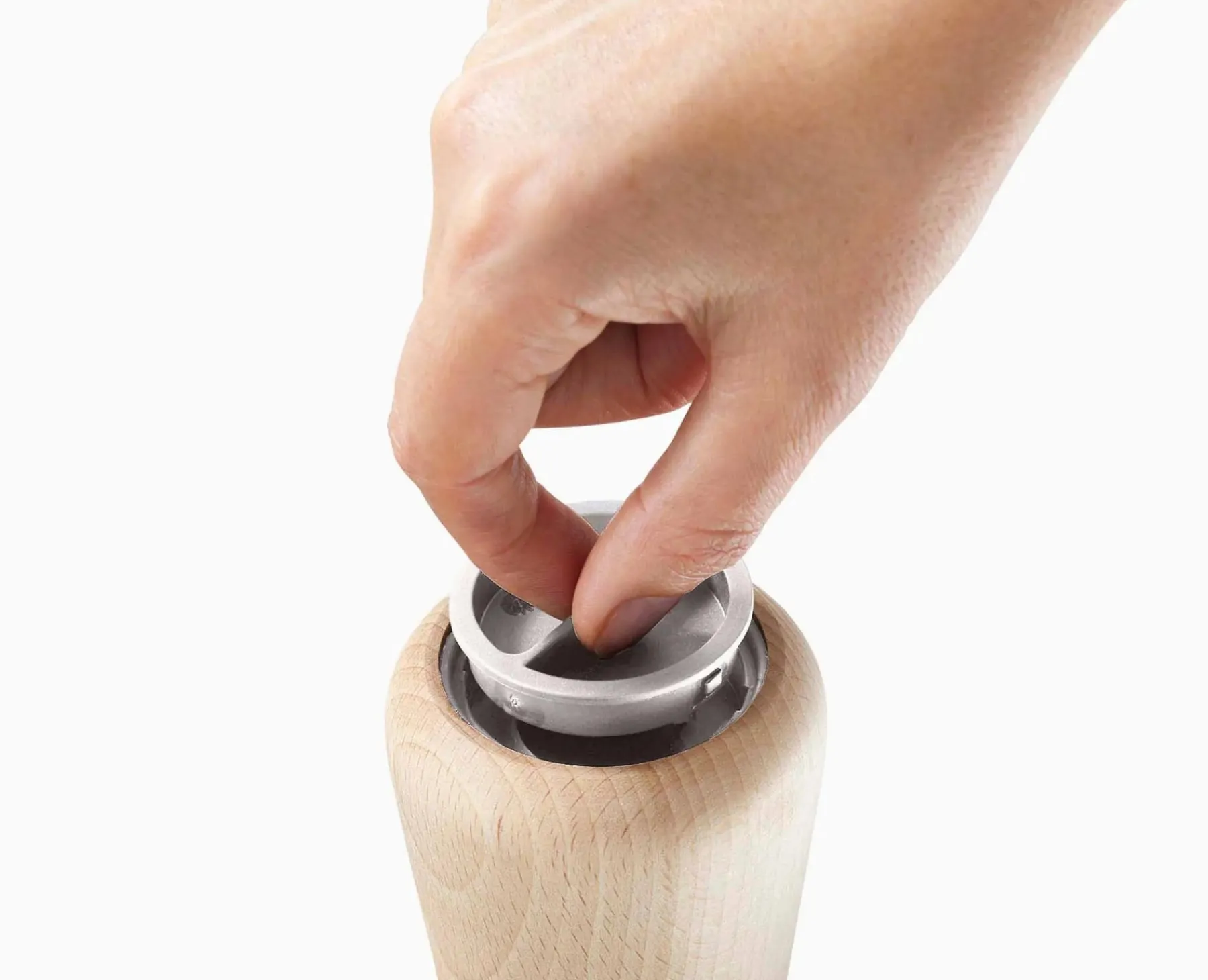 Salt & Pepper Shakers-Joseph Joseph Milltop™ Wood Salt Mill Beech
