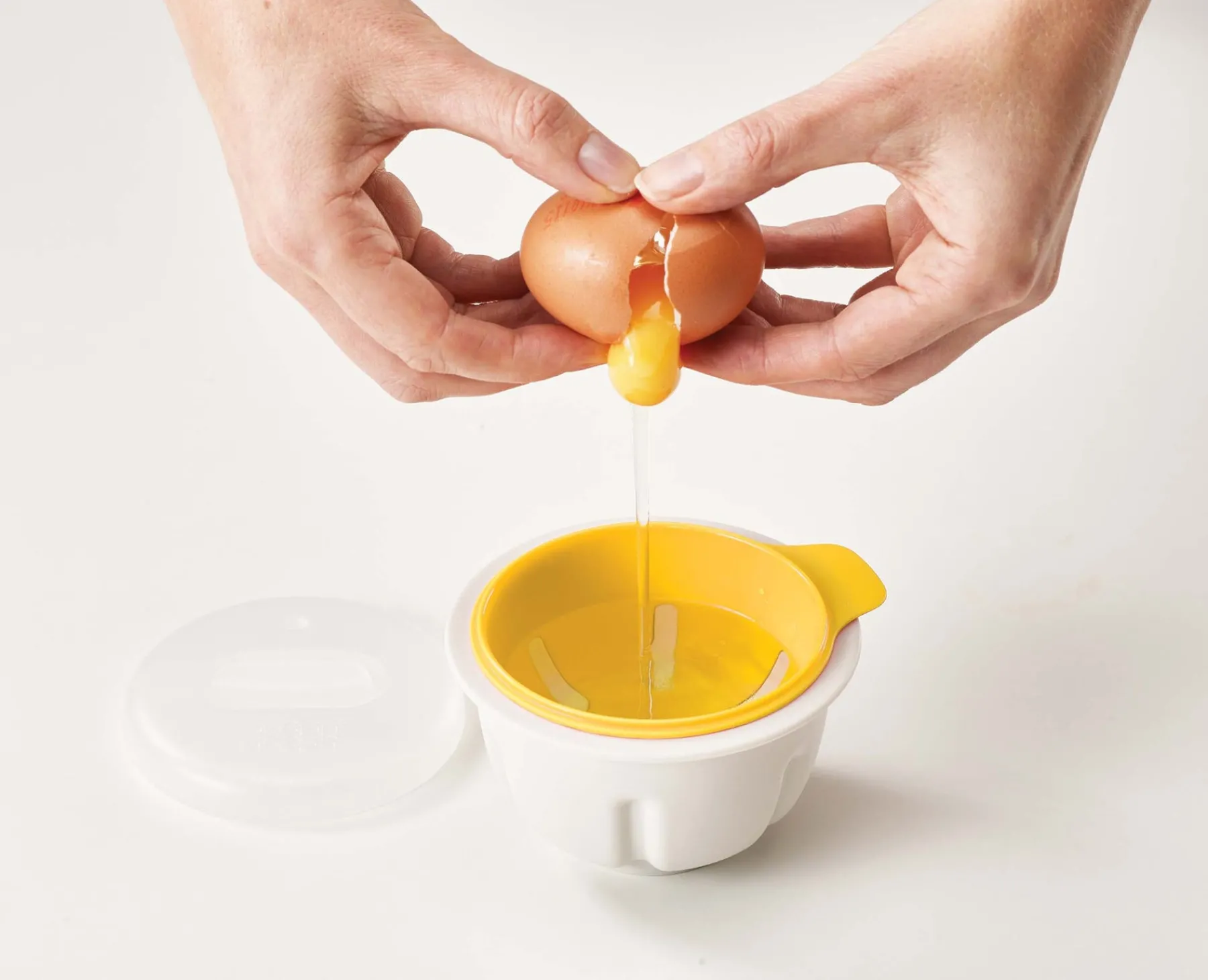 Kitchen Utensils & Gadgets-Joseph Joseph M-Poach™ Microwave Egg Poacher Yellow