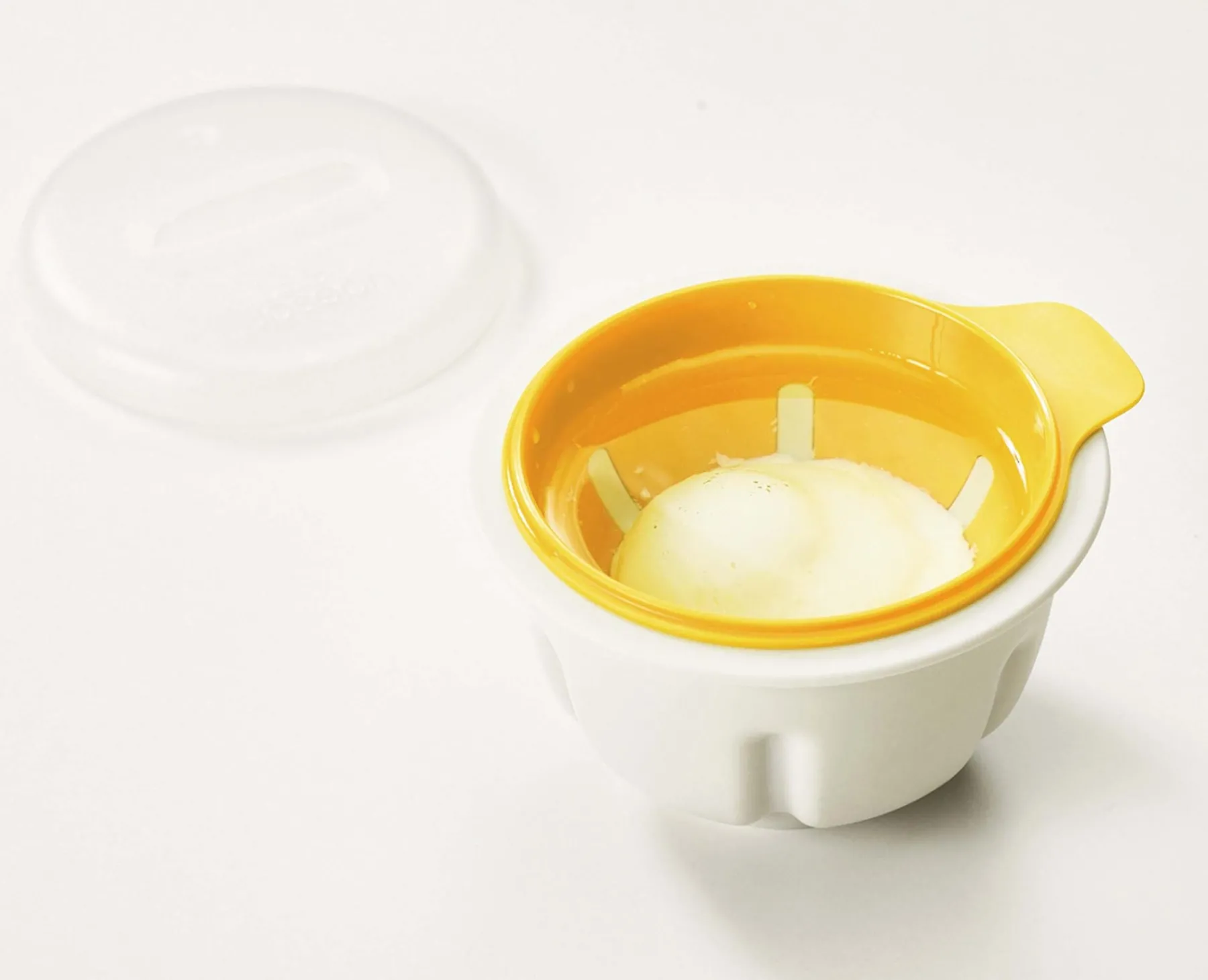Kitchen Utensils & Gadgets-Joseph Joseph M-Poach™ Microwave Egg Poacher Yellow