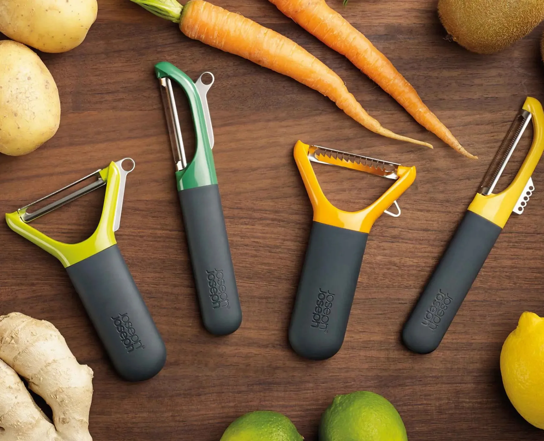 Peelers-Joseph Joseph Multi-Peel™ Straight Peeler Dark green