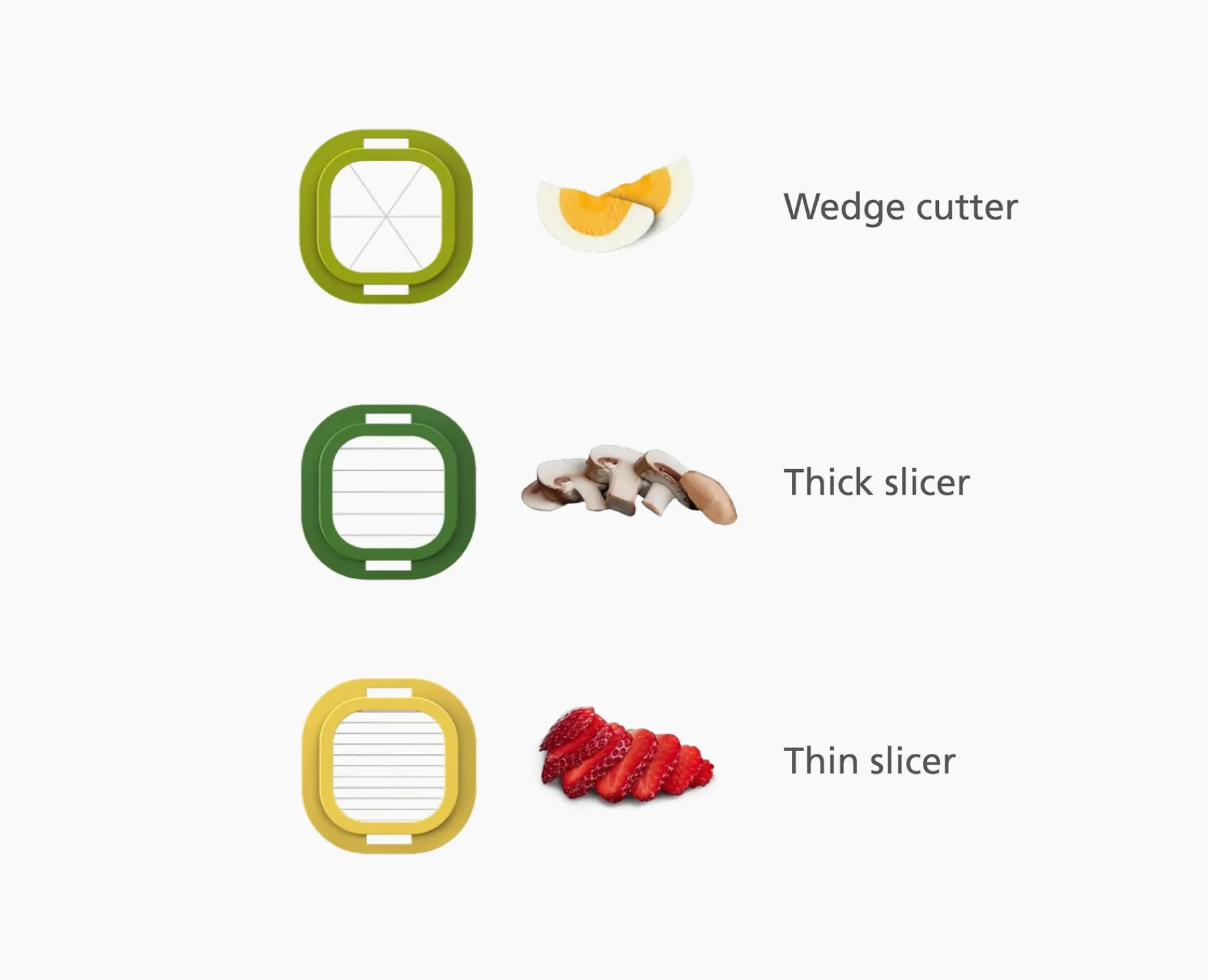 Kitchen Utensils & Gadgets-Joseph Joseph Multi-Prep™ Mini 3-piece Food Chopper Multicolour
