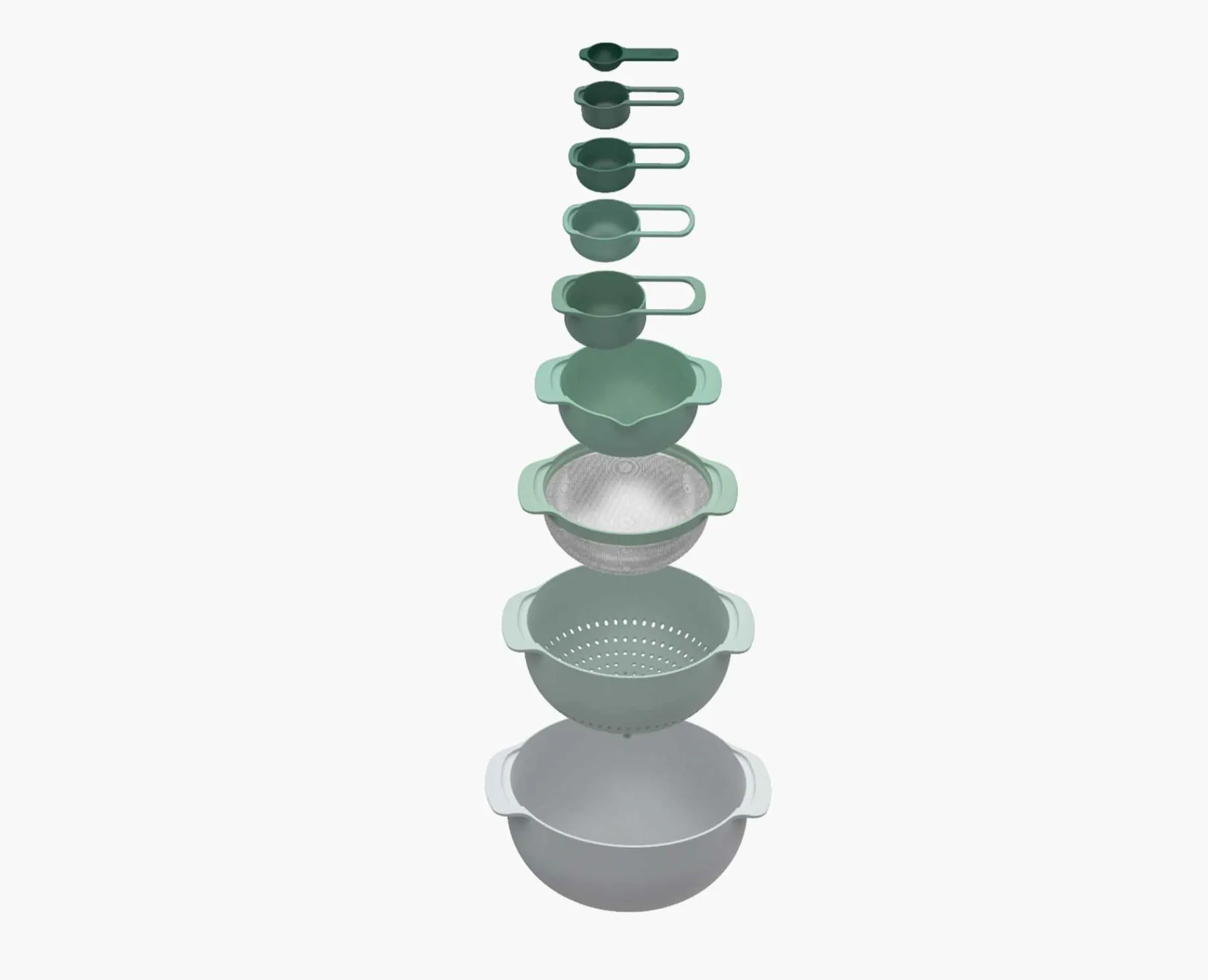 Baking Equipment | Bowl Sets-Joseph Joseph Nest™ 9 Plus Bowl Set - Editions Green