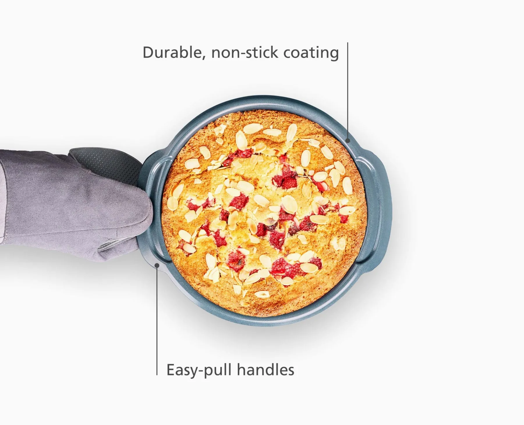 Baking Equipment-Joseph Joseph Nest™ Bake Non-Stick 9" Round Cake Pan Blue