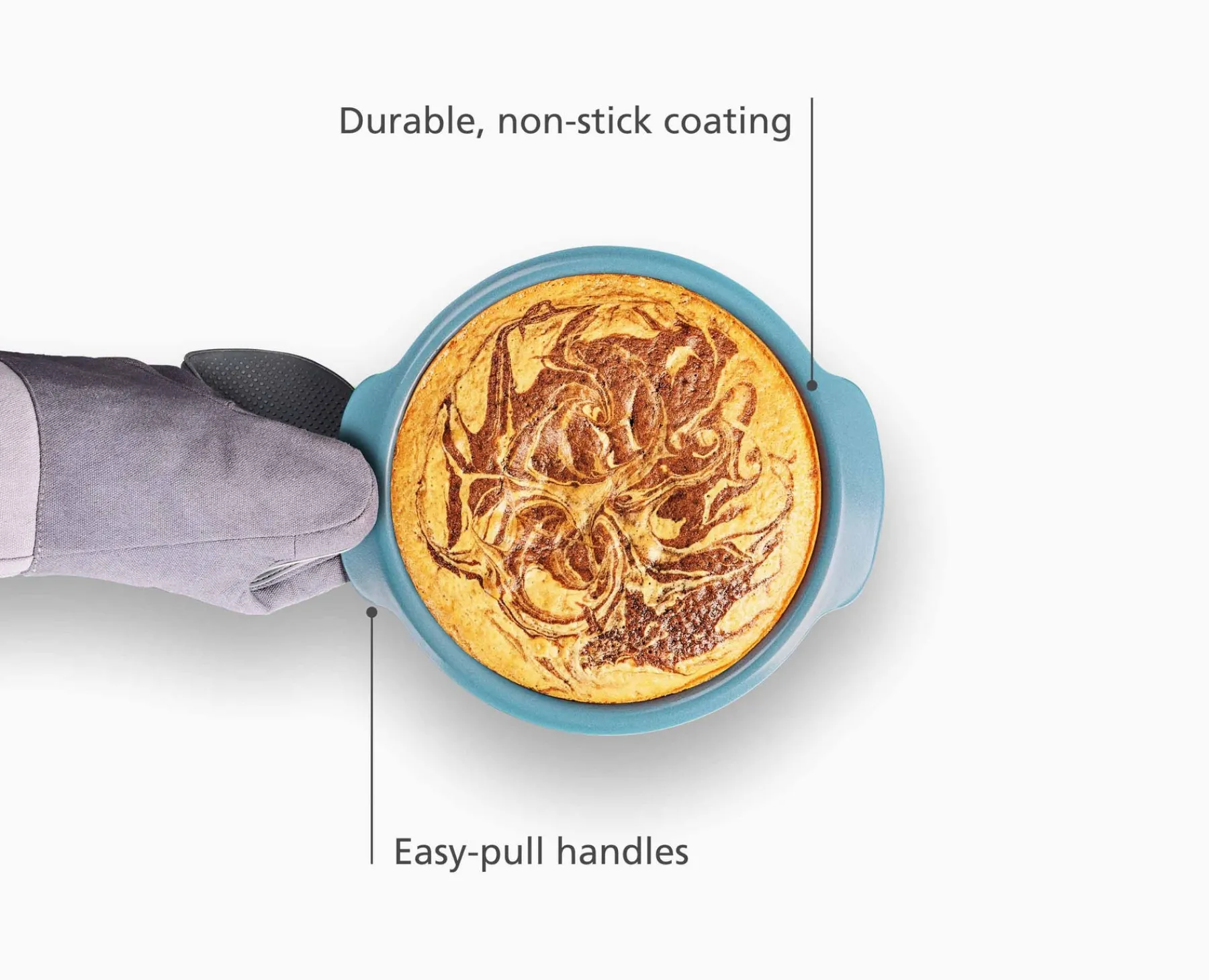 Baking Equipment-Joseph Joseph Nest™ Bake Non-Stick 8" Round Cake Pan Blue