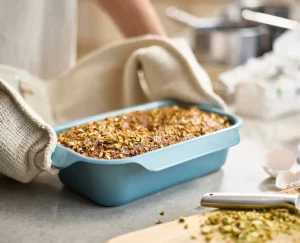 Baking Equipment-Joseph Joseph Nest™ Bake Non-Stick 2lb Loaf Pan Blue