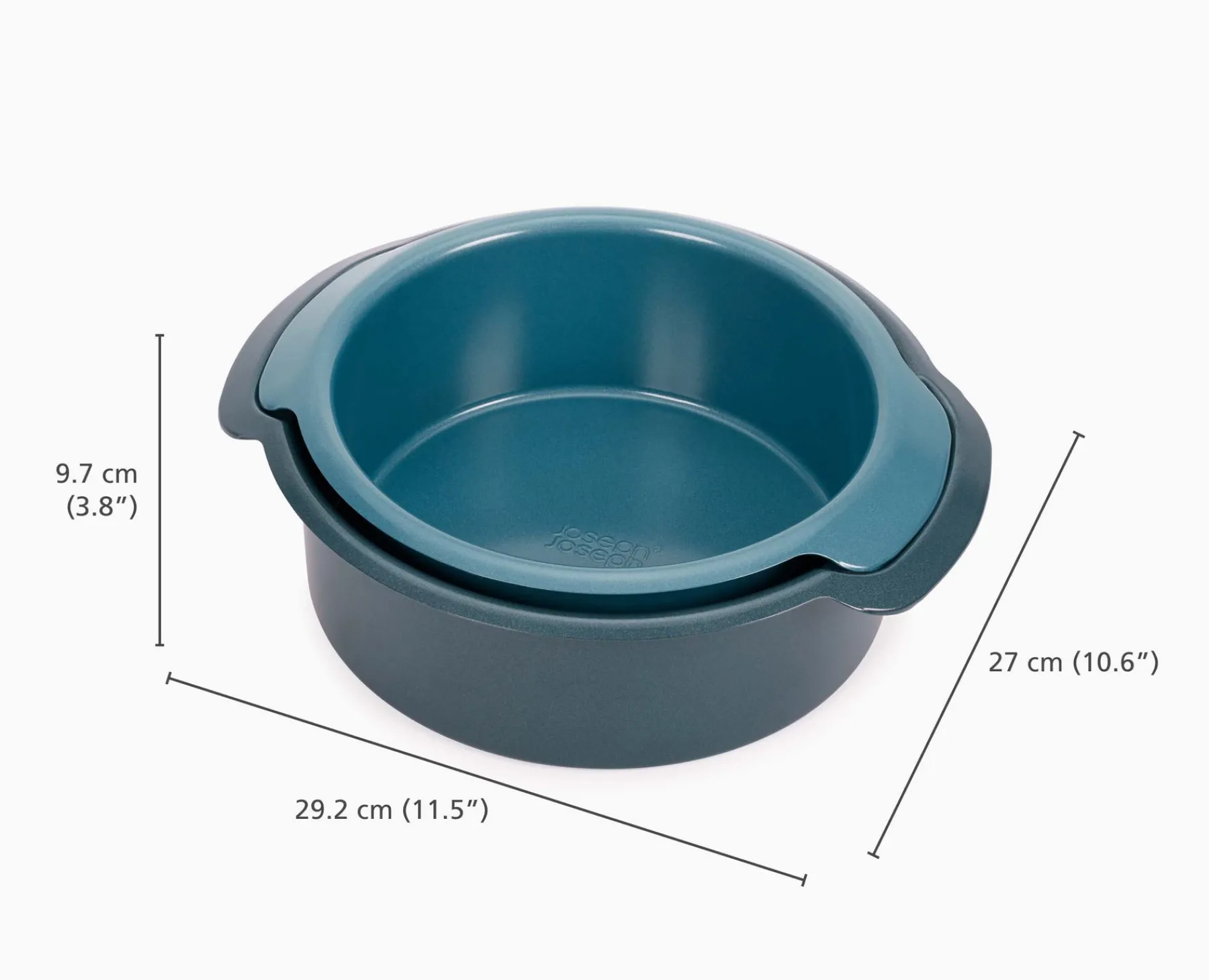 Baking Equipment-Joseph Joseph Nest™ Bake Non-Stick 2-piece Round Cake Pan Set Blue