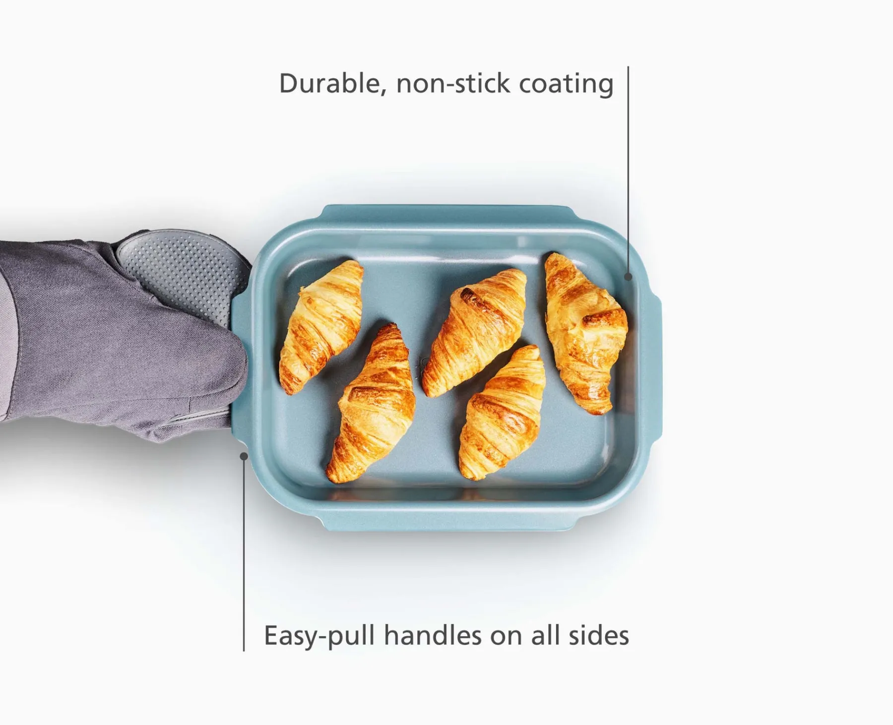 Baking Equipment-Joseph Joseph Nest™ Bake Non-Stick Small Baking Sheet Blue